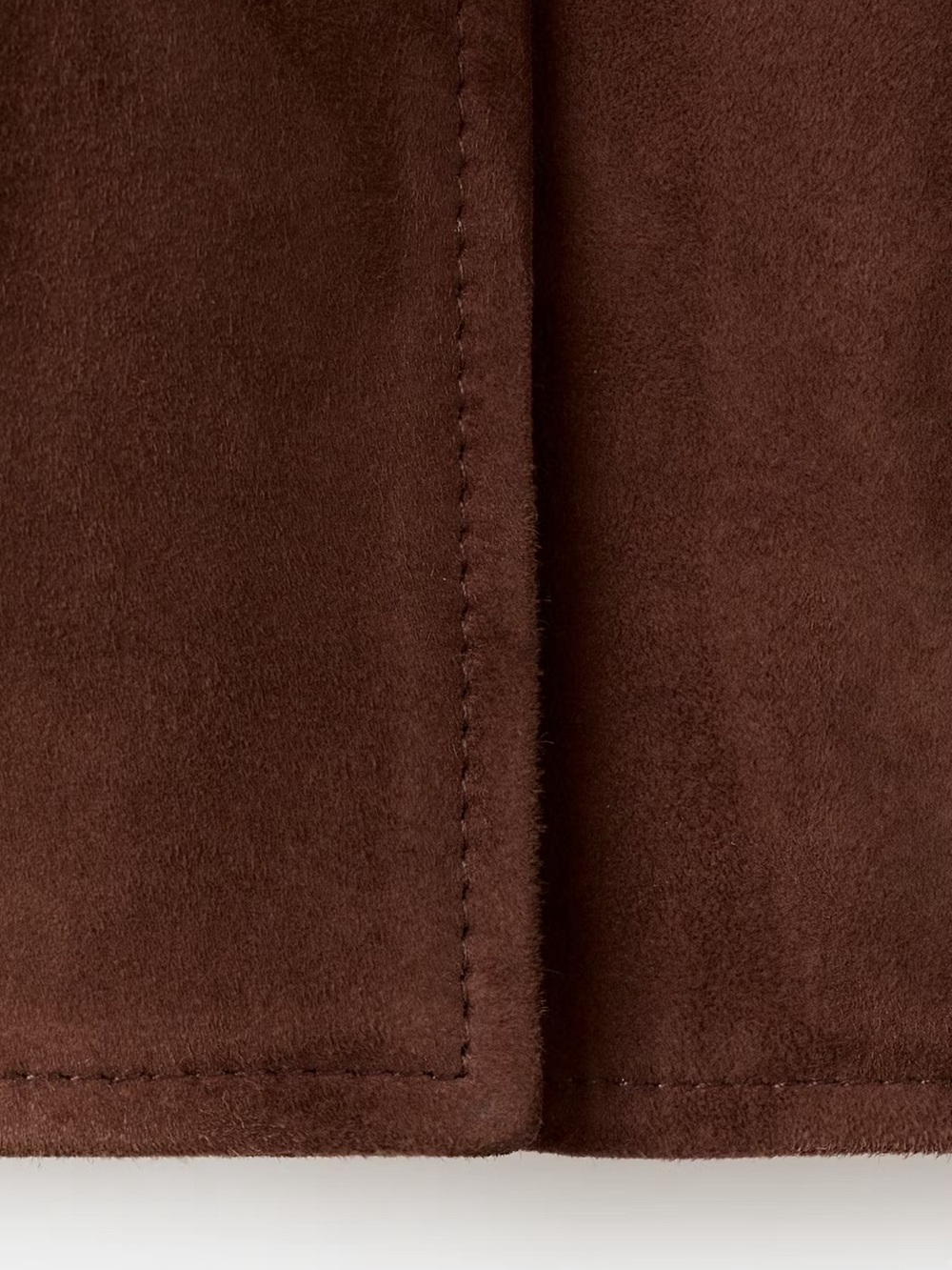 Mango MNG Genuine Goat Suede Leather Button Jacket in Burnt Orange $430 MSRP - Picture 4 of 15
